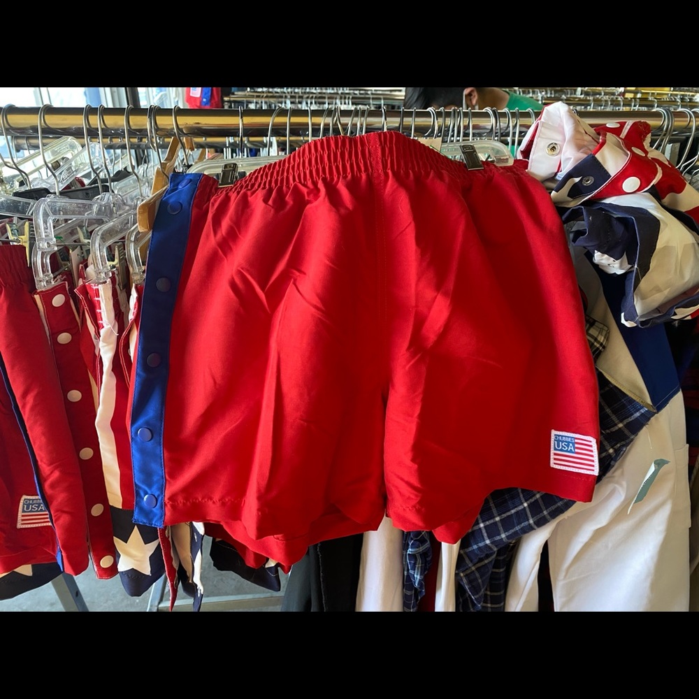 Chubbies Red USA Snap Off Shorts XL